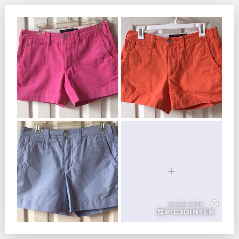 3 pair of Polo Ralph Lauren shorts